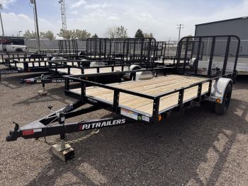 PJ Trailers 2026 6'x14' Utility Trailer | Single Axle, Rampgate