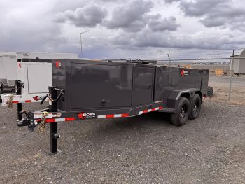 Boss 990 Gal Refueling Trailer | Front and Rear Enclosure, 25 GPM Pump, 5' Light Tower (Farm Use)