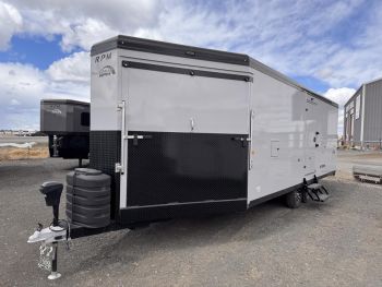 28' RPM Altitude Powersport Trailer - Extreme Cold PKG, Front Drive-off Ramp, Electric Jack